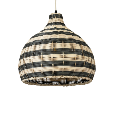 GLOBOSTAR® JAMAICA 01954 Boho Κρεμαστό Φωτιστικό Οροφής με Ντουί 1 x E27 AC 220-240V IP20 - Μπεζ & Λαδί - Μ40 x Π40 x Υ37cm