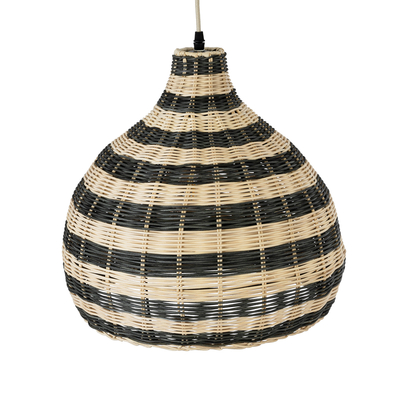 GLOBOSTAR® JAMAICA 01954 Boho Κρεμαστό Φωτιστικό Οροφής με Ντουί 1 x E27 AC 220-240V IP20 - Μπεζ & Λαδί - Μ40 x Π40 x Υ37cm