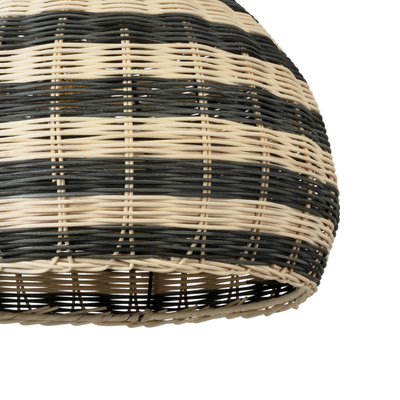 GLOBOSTAR® JAMAICA 01954 Boho Κρεμαστό Φωτιστικό Οροφής με Ντουί 1 x E27 AC 220-240V IP20 - Μπεζ & Λαδί - Μ40 x Π40 x Υ37cm