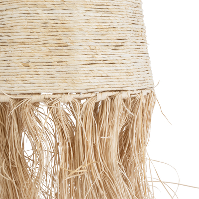 GLOBOSTAR® AREMBEPE 02178 Boho Κρεμαστό Φωτιστικό Οροφής με Ντουί 1 x E27 AC 220-240V IP20 - Μπεζ - Μ34 x Π34 x Υ70cm