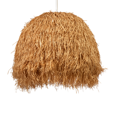 GLOBOSTAR® GUADELOUPE 02156 Boho Κρεμαστό Φωτιστικό Οροφής με Ντουί 1 x E27 AC 220-240V IP20 - Μπεζ - Μ120 x Π120 x Υ100cm