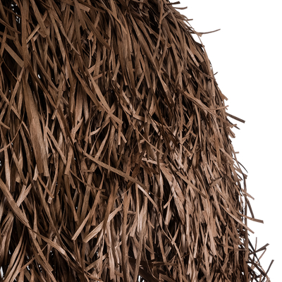 GLOBOSTAR® GUADELOUPE 02295 Boho Κρεμαστό Φωτιστικό Οροφής με Ντουί 1 x E27 AC 220-240V IP20 - Καφέ - Μ120 x Π120 x Υ100cm