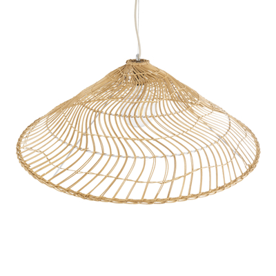 GLOBOSTAR® KAIA 02347 Boho Κρεμαστό Φωτιστικό Οροφής με Ντουί 1 x E27 AC 220-240V IP20 - Μπεζ - Μ80 x Π80 x Υ26cm