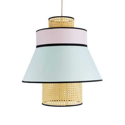 GLOBOSTAR® SAIGE 01920 Boho Κρεμαστό Φωτιστικό Οροφής με Ντουί 1 x E27 AC 220-240V IP20 - Πολύχρωμο - Μ50 x Π50 x Υ54cm