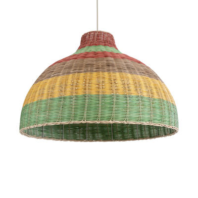 GLOBOSTAR® CABALLEROS 02054 Boho Κρεμαστό Φωτιστικό Οροφής με Ντουί 1 x E27 AC 220-240V IP20 - Πολύχρωμο - Μ70 x Π70 x Υ48cm