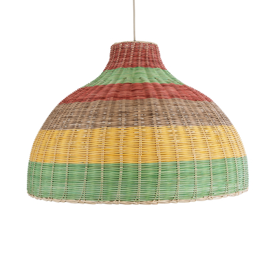 GLOBOSTAR® CABALLEROS 02054 Boho Κρεμαστό Φωτιστικό Οροφής με Ντουί 1 x E27 AC 220-240V IP20 - Πολύχρωμο - Μ70 x Π70 x Υ48cm