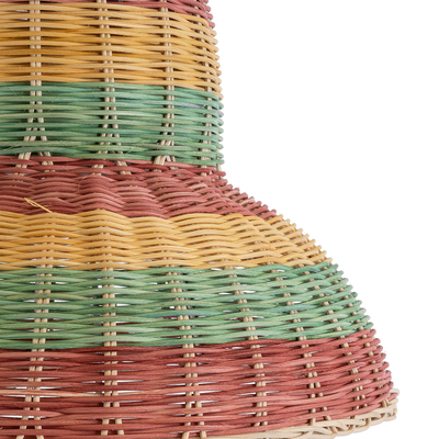 GLOBOSTAR® CABALLEROS 02057 Boho Κρεμαστό Φωτιστικό Οροφής με Ντουί 1 x E27 AC 220-240V IP20 - Πολύχρωμο - Μ40 x Π40 x Υ30cm