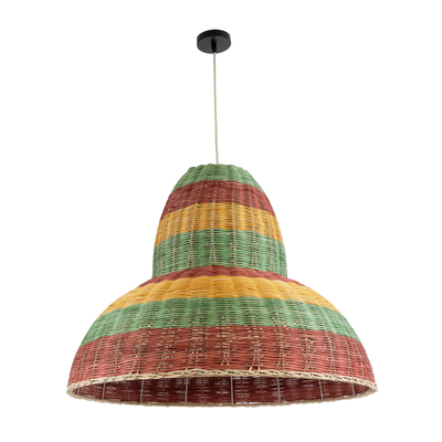 GLOBOSTAR® CABALLEROS 02058 Boho Κρεμαστό Φωτιστικό Οροφής με Ντουί 1 x E27 AC 220-240V IP20 - Πολύχρωμο - Μ70 x Π70 x Υ60cm