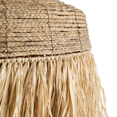 GLOBOSTAR® PORTOFERRAIO 02186 Boho Κρεμαστό Φωτιστικό Οροφής με Ντουί 1 x E27 AC 220-240V IP20 - Μπεζ - Μ80 x Π80 x Υ120cm