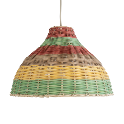 GLOBOSTAR® CABALLEROS 02053 Boho Κρεμαστό Φωτιστικό Οροφής με Ντουί 1 x E27 AC 220-240V IP20 - Πολύχρωμο - Μ40 x Π40 x Υ27cm