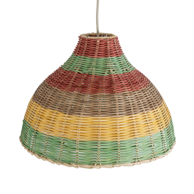 GLOBOSTAR® CABALLEROS 02053 Boho Κρεμαστό Φωτιστικό Οροφής με Ντουί 1 x E27 AC 220-240V IP20 - Πολύχρωμο - Μ40 x Π40 x Υ27cm