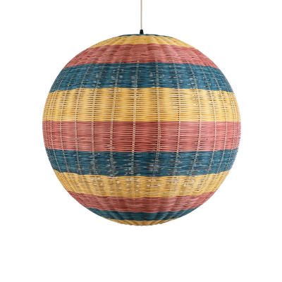 GLOBOSTAR® CABALLEROS 02063 Boho Κρεμαστό Φωτιστικό Οροφής με Ντουί 1 x E27 AC 220-240V IP20 - Πολύχρωμο - Μ70 x Π70 x Υ70cm