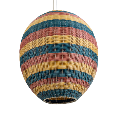 GLOBOSTAR® CABALLEROS 02066 Boho Κρεμαστό Φωτιστικό Οροφής με Ντουί 1 x E27 AC 220-240V IP20 - Πολύχρωμο - Μ70 x Π70 x Υ80cm