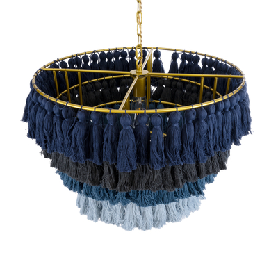 GLOBOSTAR® MISSOULA 02089 Boho Κρεμαστό Φωτιστικό Οροφής με Ντουί 1 x E27 AC 220-240V IP20 - Πολύχρωμο - Μ60 x Π60 x Υ40cm