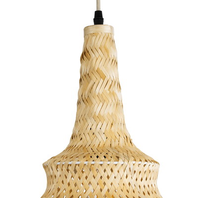 GLOBOSTAR® MAUI 02114 Boho Κρεμαστό Φωτιστικό Οροφής με Ντουί 1 x E27 AC 220-240V IP20 - Μπεζ - Μ30 x Π30 x Y77cm