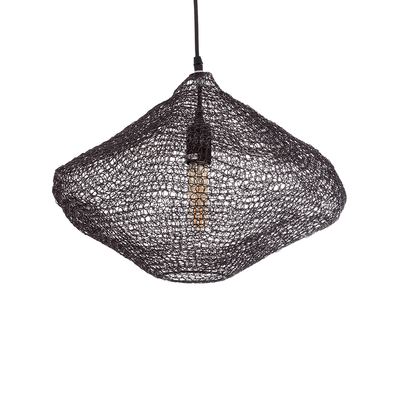 GLOBOSTAR® KENTUCKY 01863 Vintage Κρεμαστό Φωτιστικό Οροφής με Ντουί 1 x E27 AC 220-240V IP20 - Καφέ - Μ40 x Π40 x Υ30cm