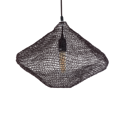 GLOBOSTAR® KENTUCKY 01863 Vintage Κρεμαστό Φωτιστικό Οροφής με Ντουί 1 x E27 AC 220-240V IP20 - Καφέ - Μ40 x Π40 x Υ30cm