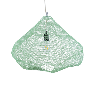 GLOBOSTAR® KENTUCKY 01866 Vintage Κρεμαστό Φωτιστικό Οροφής με Ντουί 1 x E27 AC 220-240V IP20 - Τιρκουάζ - Μ60 x Π60 x Υ50cm