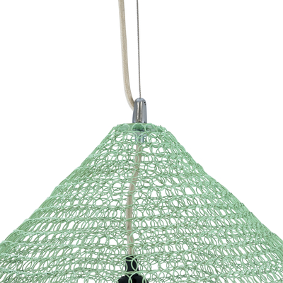 GLOBOSTAR® KENTUCKY 01866 Vintage Κρεμαστό Φωτιστικό Οροφής με Ντουί 1 x E27 AC 220-240V IP20 - Τιρκουάζ - Μ60 x Π60 x Υ50cm