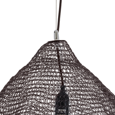 GLOBOSTAR® KENTUCKY 01867 Vintage Κρεμαστό Φωτιστικό Οροφής με Ντουί 1 x E27 AC 220-240V IP20 - Καφέ - Μ60 x Π60 x Υ50cm