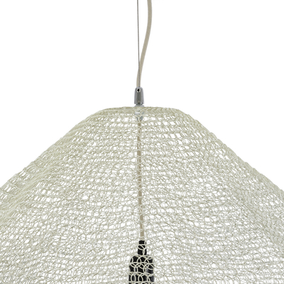 GLOBOSTAR® KENTUCKY 01868 Vintage Κρεμαστό Φωτιστικό Οροφής με Ντουί 1 x E27 AC 220-240V IP20 - Μπεζ - Μ90 x Π90 x Υ70cm