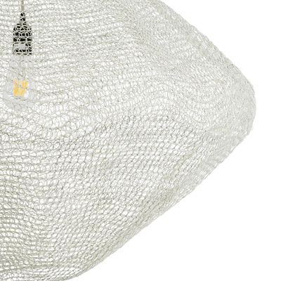 GLOBOSTAR® KENTUCKY 01868 Vintage Κρεμαστό Φωτιστικό Οροφής με Ντουί 1 x E27 AC 220-240V IP20 - Μπεζ - Μ90 x Π90 x Υ70cm