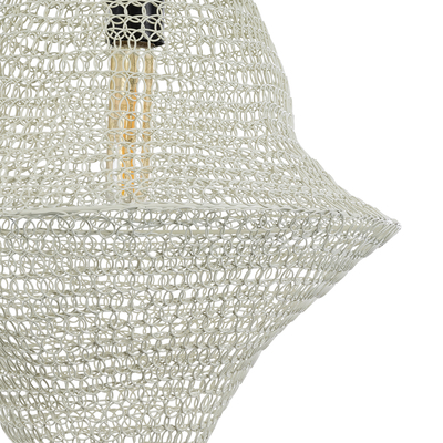 GLOBOSTAR® KENTUCKY 01871 Vintage Κρεμαστό Φωτιστικό Οροφής με Ντουί 1 x E27 AC 220-240V IP20 - Μπεζ - Μ35 x Π35 x Υ60cm