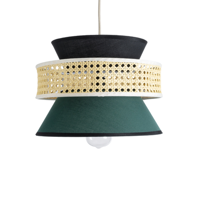 GLOBOSTAR® SAIGE 01915 Boho Κρεμαστό Φωτιστικό Οροφής με Ντουί 1 x E27 AC 220-240V IP20 - Πολύχρωμο - Μ30 x Π30 x Υ22cm