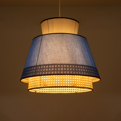 GLOBOSTAR® SAIGE 01918 Boho Κρεμαστό Φωτιστικό Οροφής με Ντουί 1 x E27 AC 220-240V IP20 - Πολύχρωμο - Μ50 x Π50 x Υ45cm