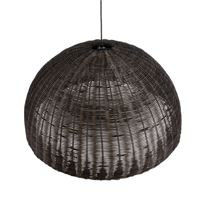 GLOBOSTAR® MONTANA 02382 Boho Κρεμαστό Φωτιστικό Οροφής με Ντουί 1 x E27 AC 220-240V IP20 - Καφέ - Μ80 x Π80 x Υ40cm