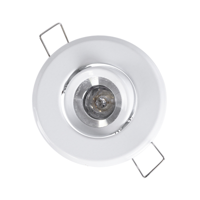 GLOBOSTAR® DELTA 77800 Χωνευτή Κινούμενη Βάση για Σποτ MR11 με Ντουί GU10/GU5.3 IP20 - Λευκό - Μ7 x Π7 x Υ2.1cm / Q5.5cm