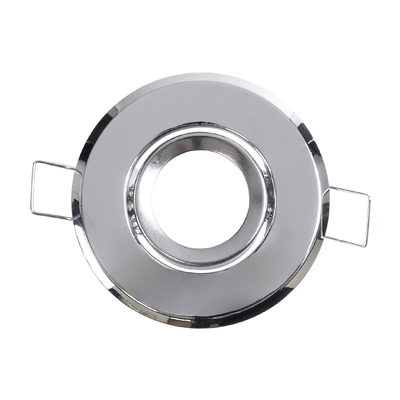 GLOBOSTAR® DELTA 77803 Χωνευτή Κινούμενη Βάση για Σποτ MR11 με Ντουί GU10/GU5.3 IP20 - Ασημί - Μ7 x Π7 x Υ2.1cm / Q5.5cm