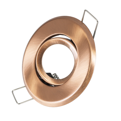 GLOBOSTAR® DELTA 77805 Χωνευτή Κινούμενη Βάση για Σποτ MR11 με Ντουί GU10/GU5.3 IP20 - Χάλκινο - Μ7 x Π7 x Υ2.1cm / Q5.5cm