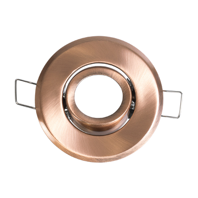 GLOBOSTAR® DELTA 77805 Χωνευτή Κινούμενη Βάση για Σποτ MR11 με Ντουί GU10/GU5.3 IP20 - Χάλκινο - Μ7 x Π7 x Υ2.1cm / Q5.5cm