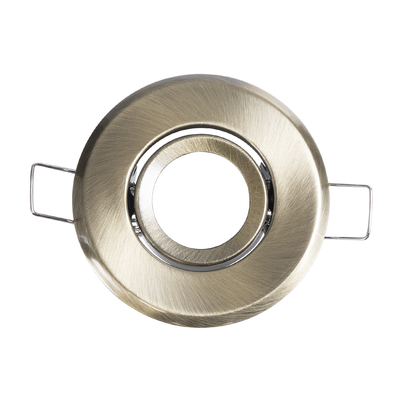 GLOBOSTAR® DELTA 77806 Χωνευτή Κινούμενη Βάση για Σποτ MR11 με Ντουί GU10/GU5.3 IP20 - Μπρούτζινο - Μ7 x Π7 x Υ2.1cm / Q5.5cm