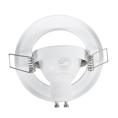GLOBOSTAR® RAFY 77814 Χωνευτή Κινούμενη Βάση για Σποτ MR16 με Ντουί GU10/GU5.3 IP20 - Λευκό - Μ9.2 x Π9.2 x Υ3.1cm / Q7cm