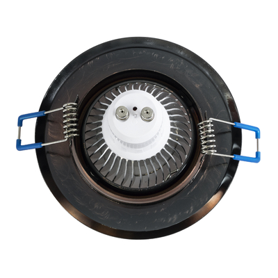 GLOBOSTAR® DELTA 77819 Χωνευτή Κινούμενη Βάση για Σποτ MR16 με Ντουί GU10/GU5.3 IP20 - Χάλκινο - Μ9.2 x Π9.2 x Υ2.8cm / Q7.6cm