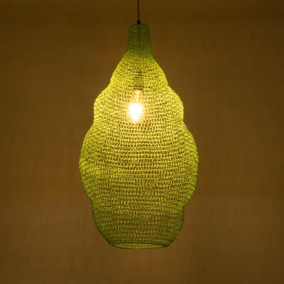 GLOBOSTAR® KENTUCKY 01897 Vintage Κρεμαστό Φωτιστικό Οροφής με Ντουί 1 x E27 AC 220-240V IP20 - Τιρκουάζ - Μ40 x Π40 x Υ70cm