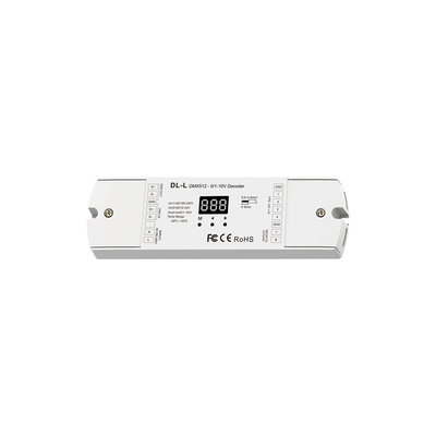 GloboStar® 73140 DL-L SKYDANCE AC DMX512 to 0/1-10V Converter / Decoder 4 Καναλιών - 2 Inputs DC 12-24V ή AC 100-240V - IP20  Μ17 x Π5 x Υ2.5cm - 5 Χρόνια Εγγύηση