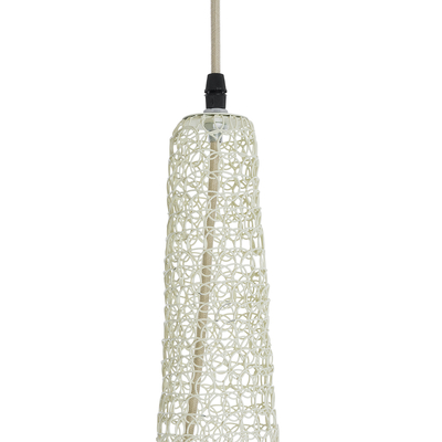 GLOBOSTAR® KENTUCKY 01874 Vintage Κρεμαστό Φωτιστικό Οροφής με Ντουί 1 x E27 AC 220-240V IP20 - Μπεζ - Μ50 x Π50 x Υ90cm