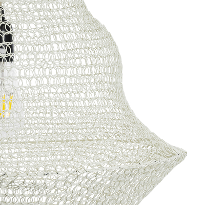 GLOBOSTAR® KENTUCKY 01874 Vintage Κρεμαστό Φωτιστικό Οροφής με Ντουί 1 x E27 AC 220-240V IP20 - Μπεζ - Μ50 x Π50 x Υ90cm