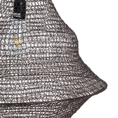 GLOBOSTAR® KENTUCKY 01875 Vintage Κρεμαστό Φωτιστικό Οροφής με Ντουί 1 x E27 AC 220-240V IP20 - Καφέ - Μ50 x Π50 x Υ90cm