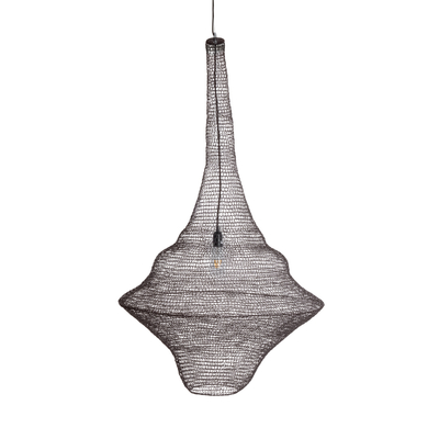 GLOBOSTAR® KENTUCKY 01878 Vintage Κρεμαστό Φωτιστικό Οροφής με Ντουί 1 x E27 AC 220-240V IP20 - Καφέ - Μ80 x Π80 x Υ140cm