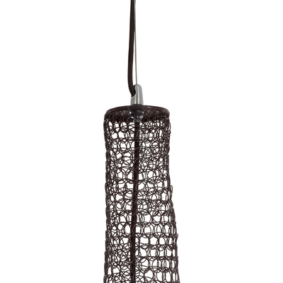 GLOBOSTAR® KENTUCKY 01878 Vintage Κρεμαστό Φωτιστικό Οροφής με Ντουί 1 x E27 AC 220-240V IP20 - Καφέ - Μ80 x Π80 x Υ140cm