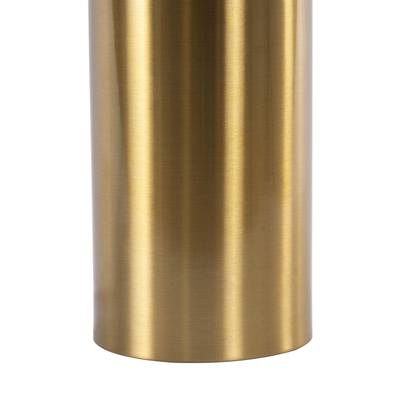 GloboStar® URANUS-S 61451 Μοντέρνο Επιτραπέζιο Φωτιστικό Πορτατίφ Δίφωτο 2 x E27 IP20 Χρυσό & Λευκό Μέταλλο - Μ25 x Π25 x Υ39cm