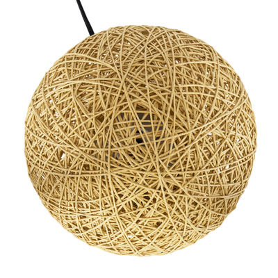 GLOBOSTAR® OCEANA 01336 Boho Επιτραπέζιο Φωτιστικό Πορτατίφ με Ντουί 1 x E27 AC 220-240V IP20 - Μπεζ - M20 x Π20 x Υ22cm