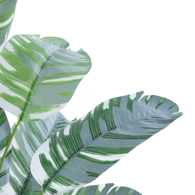 GloboStar® Artificial Garden BANANA PLANT ZEBRA 20930 - Διακοσμητικό Φυτό Μπανανιά Ζέβρα Φ70 x Υ55cm