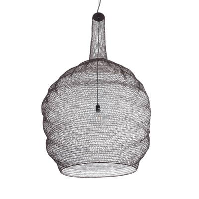 GLOBOSTAR® KENTUCKY 01887 Vintage Κρεμαστό Φωτιστικό Οροφής με Ντουί 1 x E27 AC 220-240V IP20 - Καφέ - Μ90 x Π90 x Υ150cm