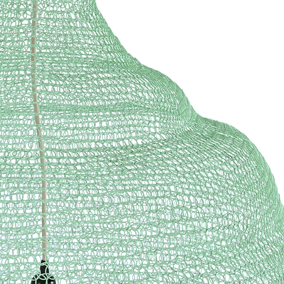 GLOBOSTAR® KENTUCKY 01888 Vintage Κρεμαστό Φωτιστικό Οροφής με Ντουί 1 x E27 AC 220-240V IP20 - Τιρκουάζ - Μ90 x Π90 x Υ150cm