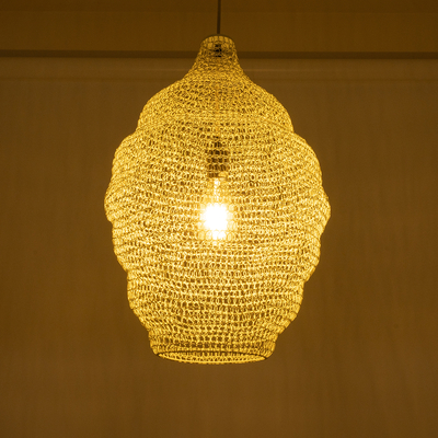 GLOBOSTAR® KENTUCKY 01898 Vintage Κρεμαστό Φωτιστικό Οροφής με Ντουί 1 x E27 AC 220-240V IP20 - Λευκό - Μ40 x Π40 x Y60cm